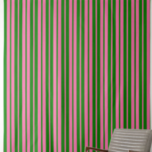 Rosa grüne stilvolle Streifenmuster-Design Stoff