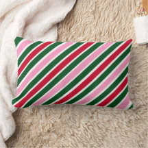  Rosa grüne und rote Weihnachts-Candy-Cane-Streife