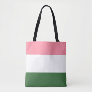 Rosa, grüne und weiße Streifen Tasche