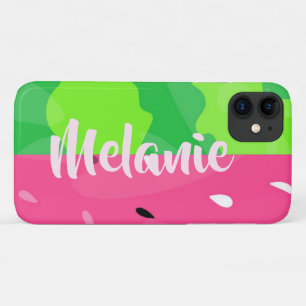 Rosa grüne Wassermelone Sommer stylisiert Personal Case-Mate iPhone Hülle