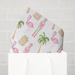 Rosa & Grüner Palm Beach Nussknacker Weihnachten Seidenpapier