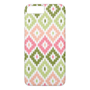 Rosa grünes Aztekastenbild Ikat Diamond Muster Case-Mate iPhone Hülle