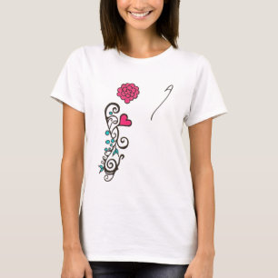 rosa/grünes Monterey-Anfangst-stück T-Shirt