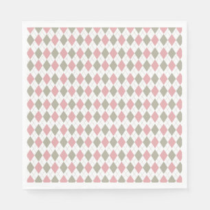 Rosa grünes Muster Moderne Golf Baby Dusche Serviette