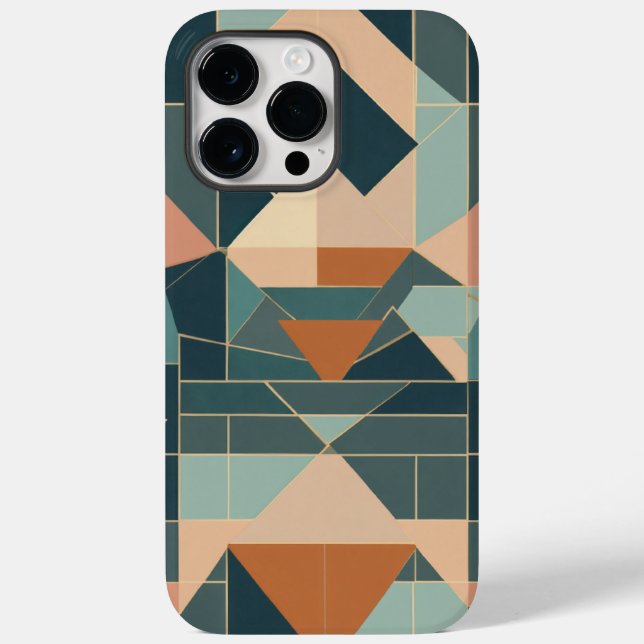 rosa grünes Quadrat Case-Mate iPhone 14 Pro Max Hülle (Rückseite)
