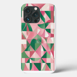 rosa grünes Quadrat Case-Mate iPhone Hülle