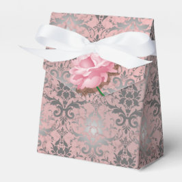 Rosa Grunge Damask Geschenkschachtel