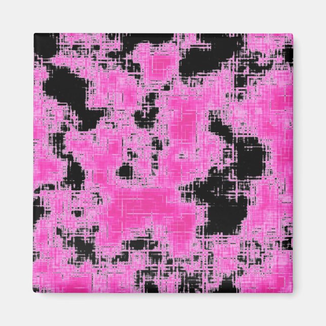 Rosa Grunge Magnet (Vorne)
