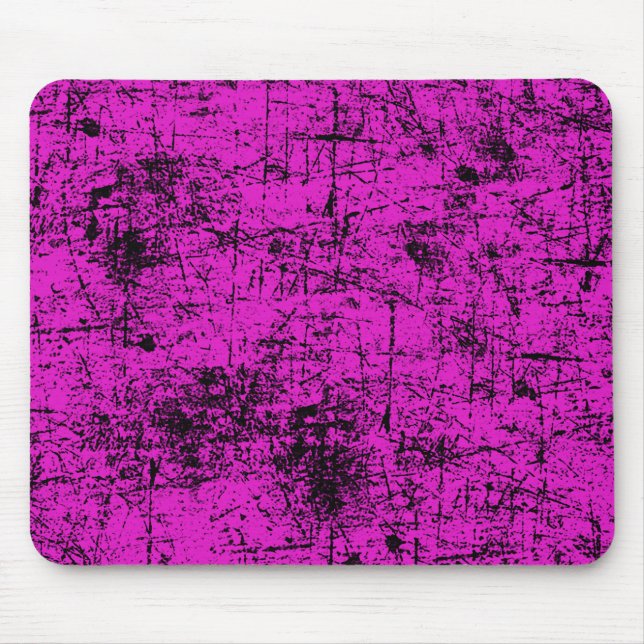 Rosa Grunge Mousepad (Vorne)