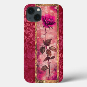 Rosa Grunge Rose Case-Mate iPhone Hülle