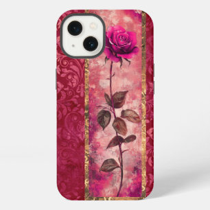 Rosa Grunge-Stil-Rose iPhone Hülle