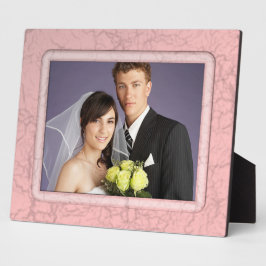 Rosa Grunge Wedque Plaque Fotoplatte