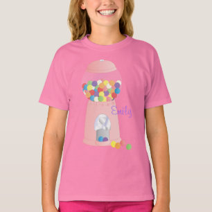 Rosa Gumball-Maschine T-Shirt