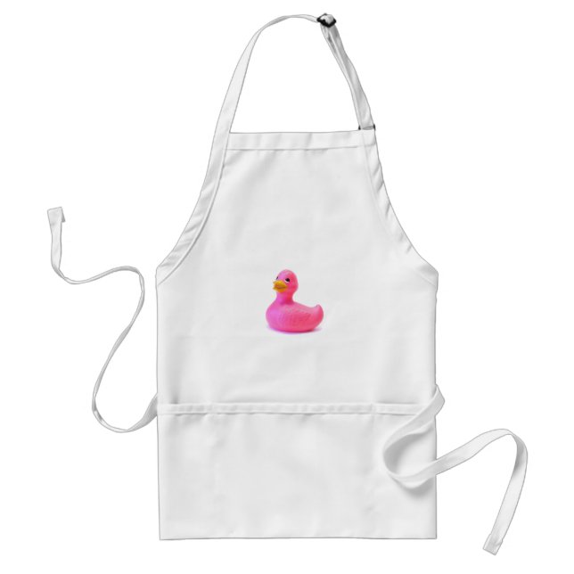 Rosa Gummi Duck Schürze (Vorne)