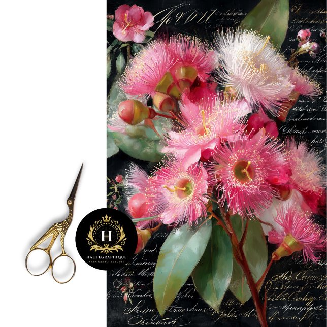 Rosa Gumnut Decoupage Seidenpapier (Transform a Chair Seat into a Petal Perch)