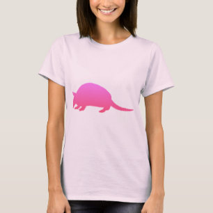 Rosa Gürteltier T-Shirt