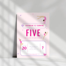 Rosa Gymnastik Geburtstagsparty