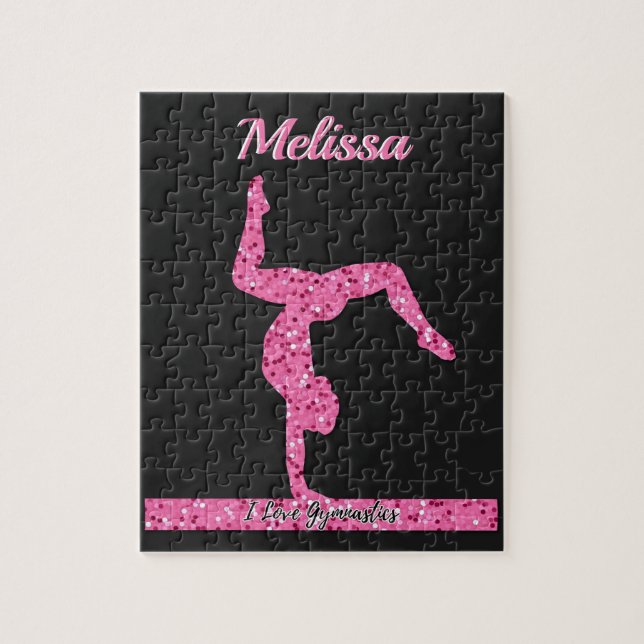 Rosa Gymnastik Girl Sparkle Balancebar (Vertikal)