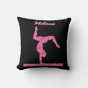Rosa Gymnastik Girl Sparkle Balancebar Kissen