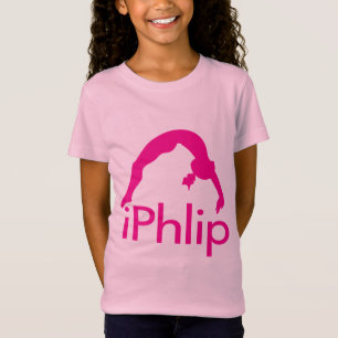 Rosa Gymnastik-Shirt für Mädchen T-Shirt