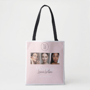 Rosa Haar-, Make-up- & Schönheitsstudio-Branding Tasche