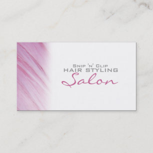 Rosa Haar Stylist Salon Stellenplan Business Card Terminkarte
