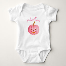 Rosa Halloween Baby Strampler
