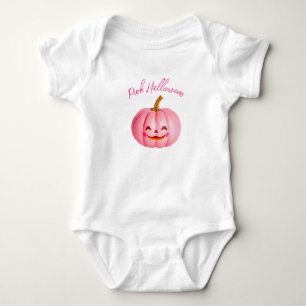 Rosa Halloween Baby Strampler