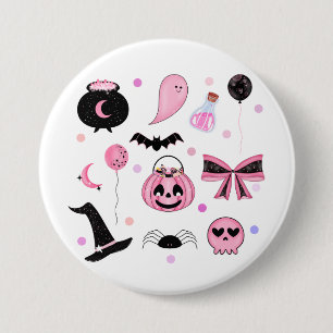 Rosa Halloween Button
