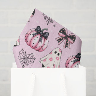 Rosa Halloween-Geist Seidenpapier