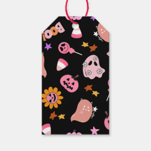 Rosa Halloween Geschenkanhänger