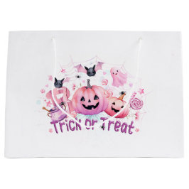 Rosa Halloween Große Geschenktüte