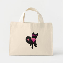 Rosa Halloween-Hundekostüm Mini Stoffbeutel