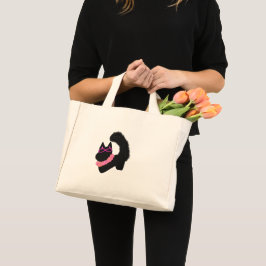 Rosa Halloween-Katzenkostüm Mini Stoffbeutel
