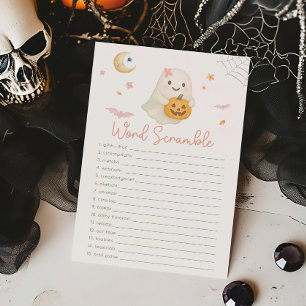 Rosa Halloween Little Boo Wortmischspiel Spiel