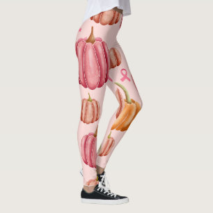 Rosa Halloween-Rosa Brustkrebs Schleife Leggings