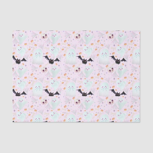 Rosa halloween seidenpapier (Vorderseite)