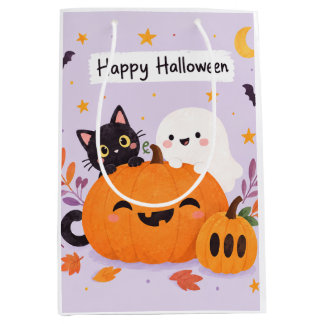Rosa Halloween süß Mittlere Geschenktüte