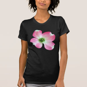 Rosa Hartriegel-Blüten-T - Shirt