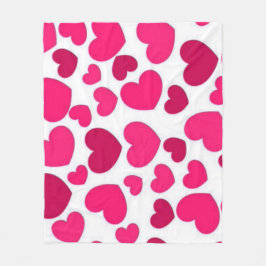 Rosa Harze Fleecedecke