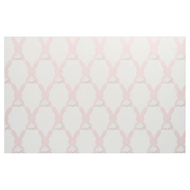 Rosa Häschen-Baumwollgewebe Stoff (Fat Quarter (45,7 x 55,9 cm))
