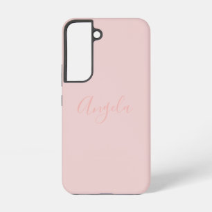Rosa Hauch mit Namen Samsung Galaxy Hülle