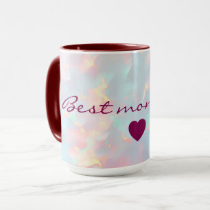 Rosa Hauch zartes Minze Gold Luxus Moderne Kollekt Tasse