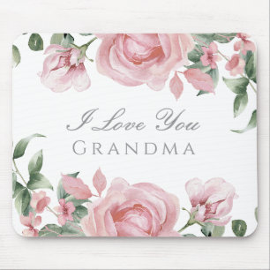 Rosa Hauchrosa Oma Mousepad