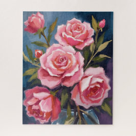 Rosa Hauchrosa Rosenstrauß Gemalt