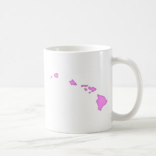 rosa hawaiische Insel Kaffeetasse