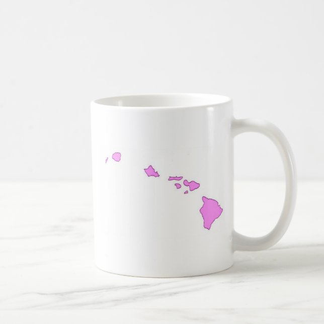 rosa hawaiische Insel Kaffeetasse (Rechts)