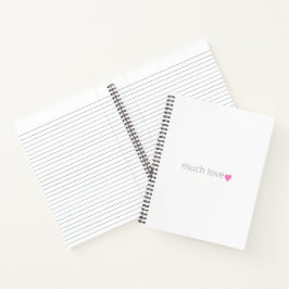 Rosa Heart Journal Notizbuch