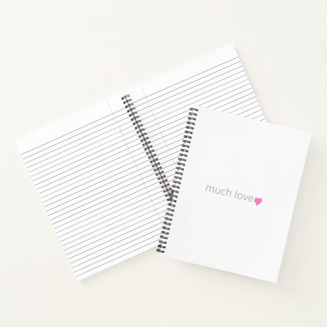 Rosa Heart Journal Notizbuch (Innenseite)