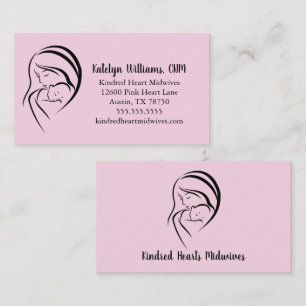 Rosa Hebammendienste Mutter & Baby Doula Visitenkarte